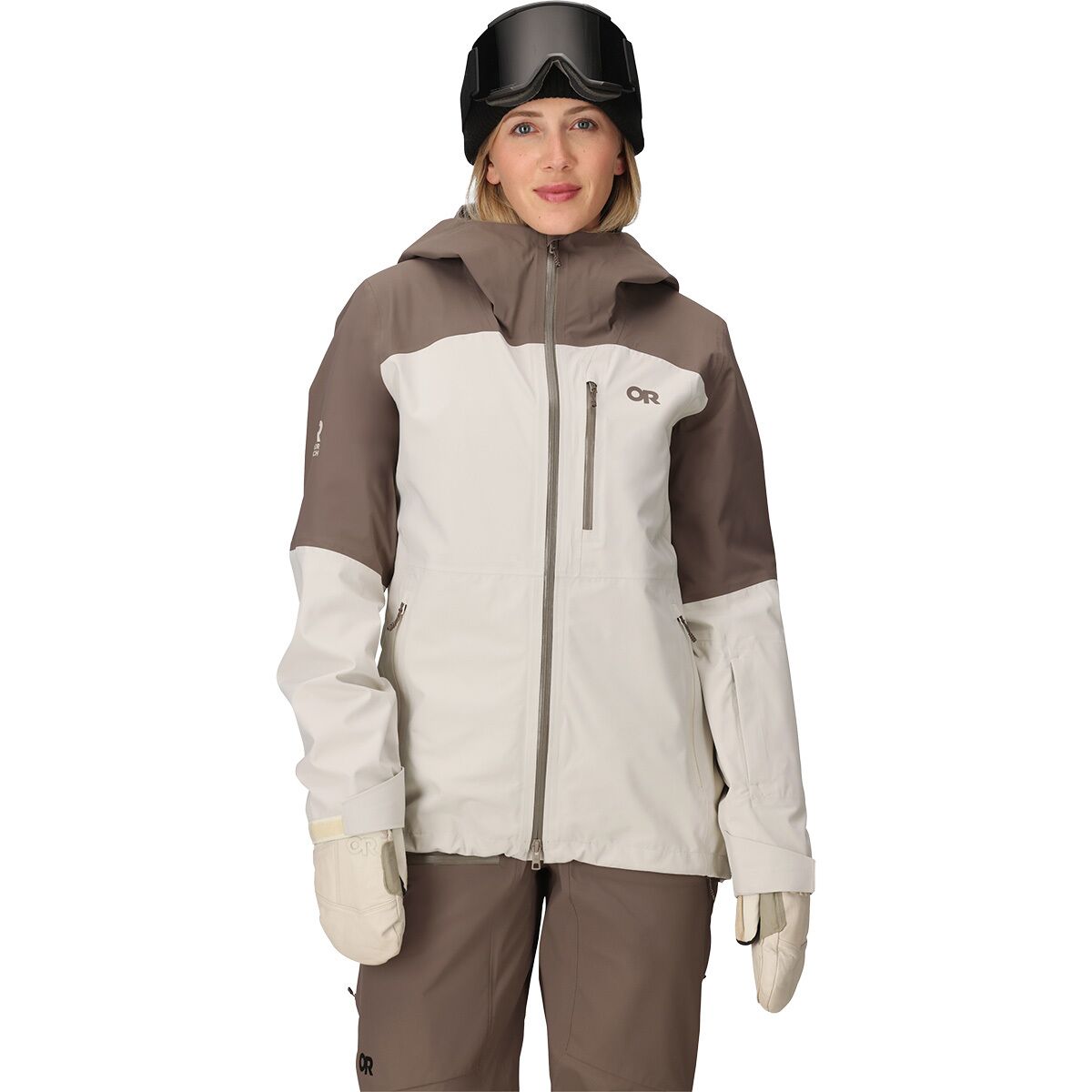 Image of Outdoor Research Cloudchaser 3L Jacket - Women's Oyster/Sable, L