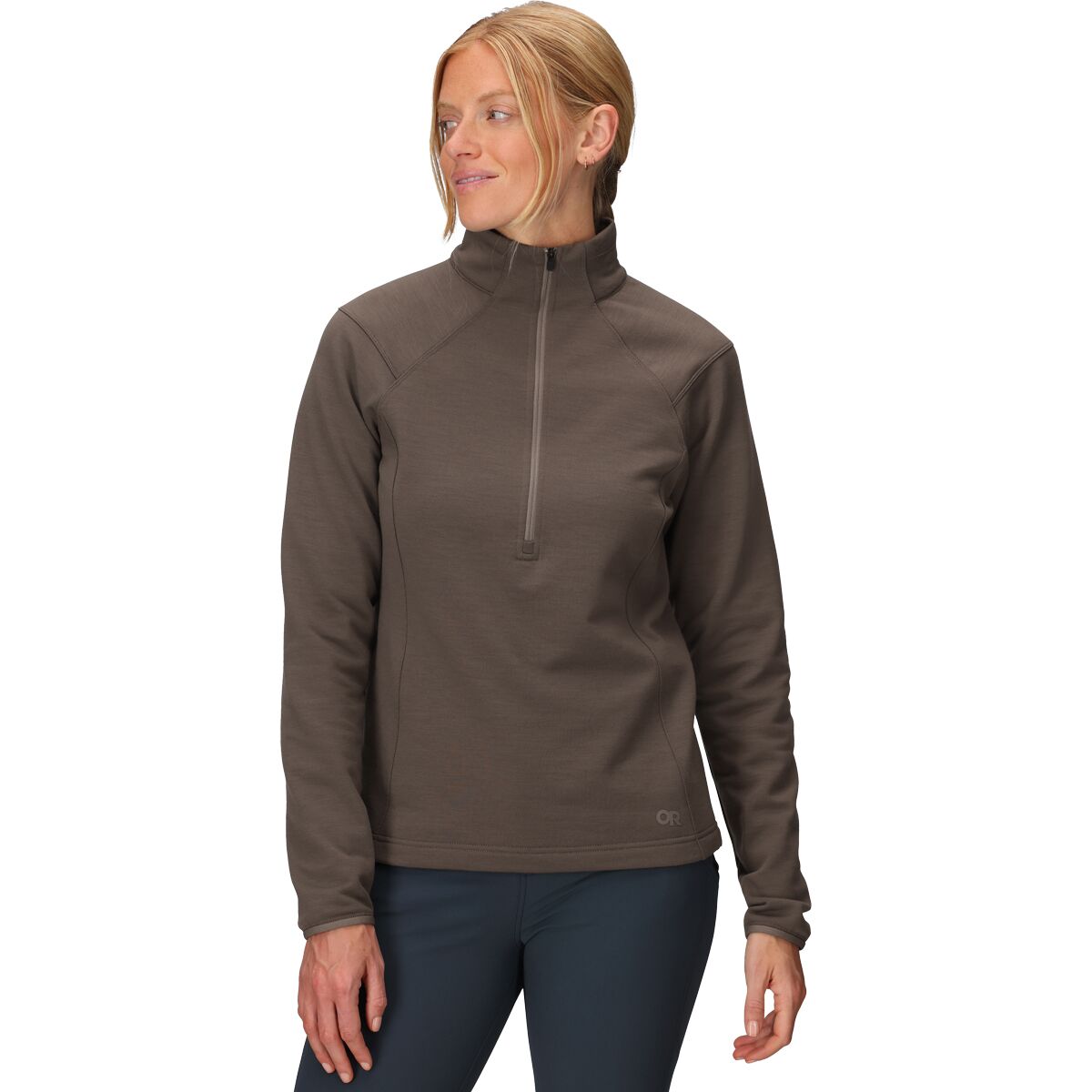 Image of Outdoor Research Crescent Fleece 1/2-Zip Pullover - Women's Sable, M