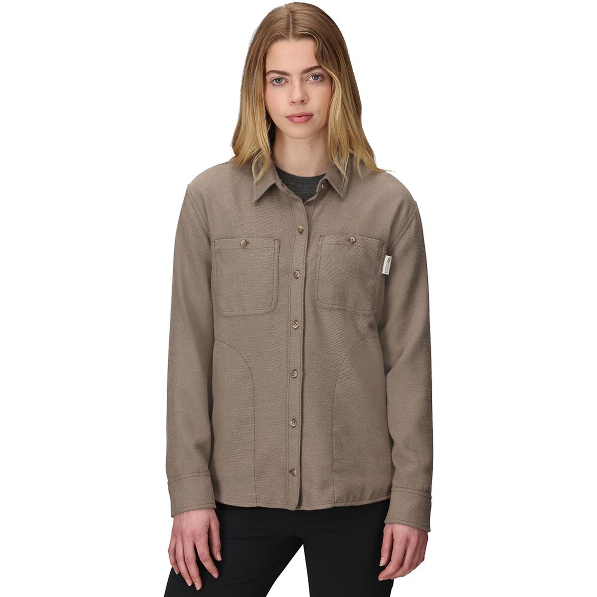 Image of Outdoor Research Feedback Flannel Twill Shirt - Women's Sable, XXL