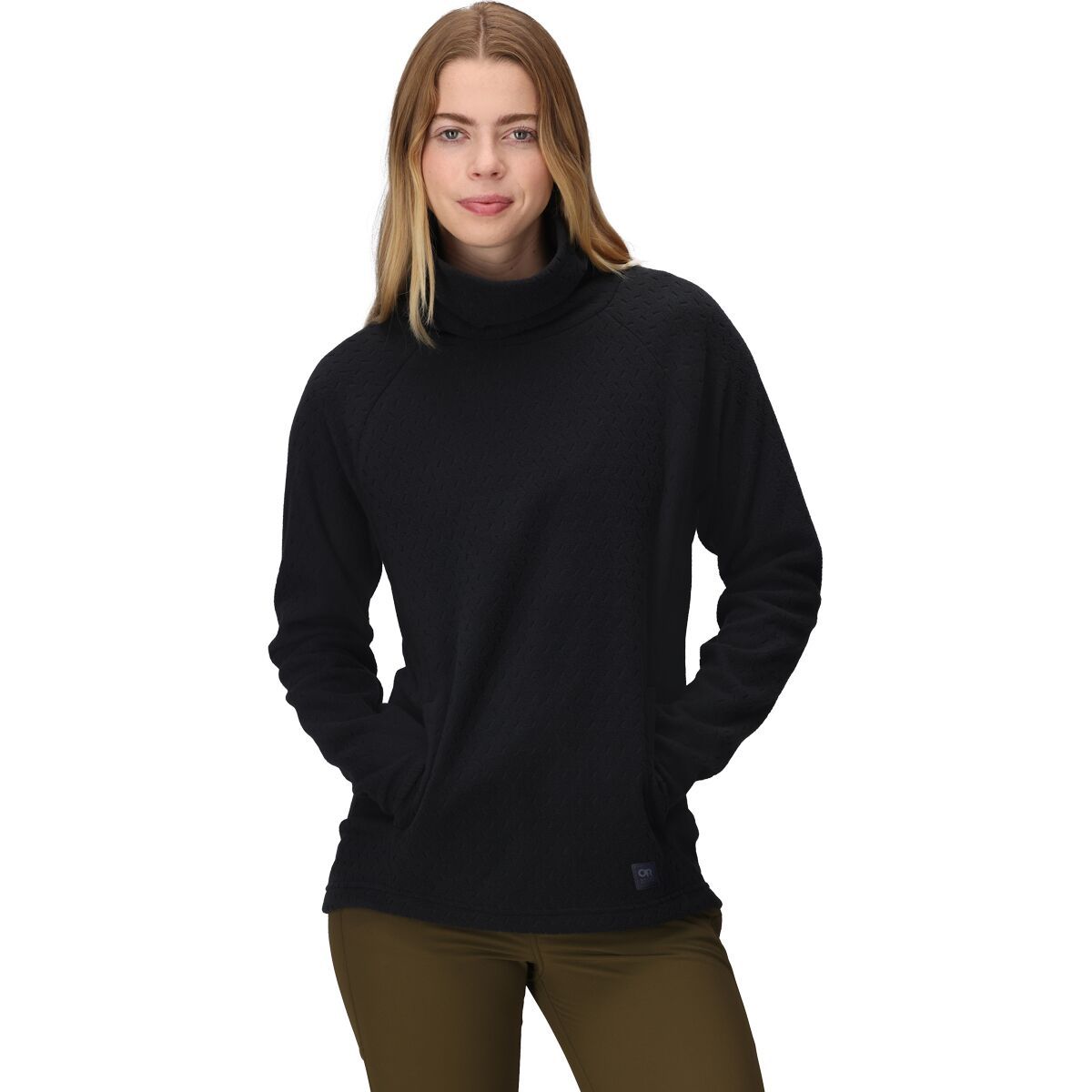 Image of Outdoor Research Trail Mix XT Fleece Cowl Pullover - Women's Black, XL