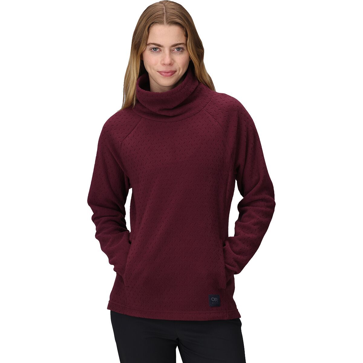 Image of Outdoor Research Trail Mix XT Fleece Cowl Pullover - Women's Winterberry, S
