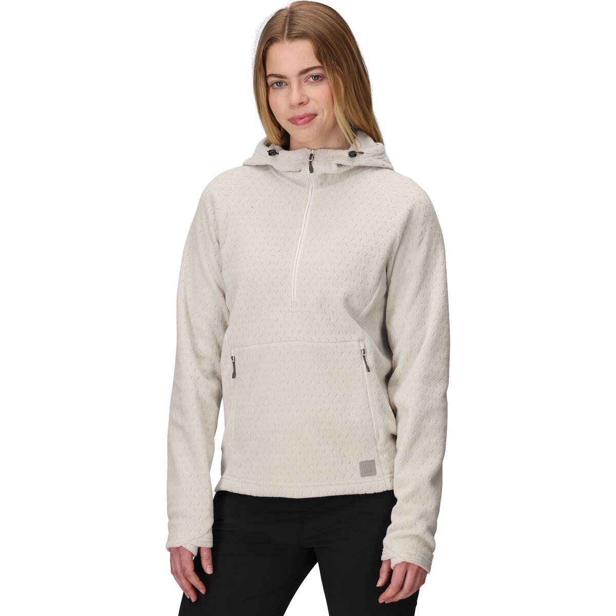 Image of Outdoor Research Trail Mix XT Fleece Pullover Hoodie - Women's Oyster, XXL