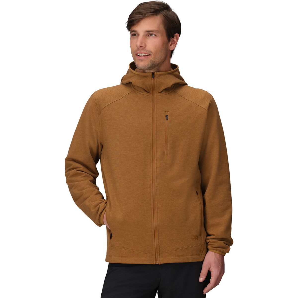 Image of Outdoor Research Crescent Fleece Full-Zip Hoodie - Men's Bronze, XXL