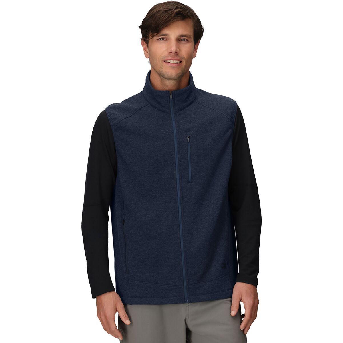 Image of Outdoor Research Crescent Fleece Vest - Men's Dark Navy, L
