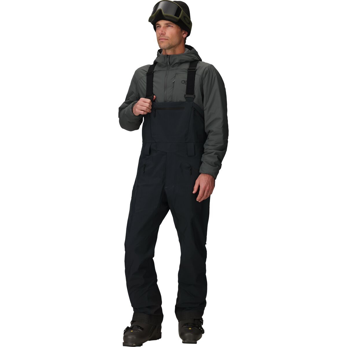 Image of Outdoor Research Hemispheres Team GORE-TEX 3L Bib Pant - Men's Black, L/Reg