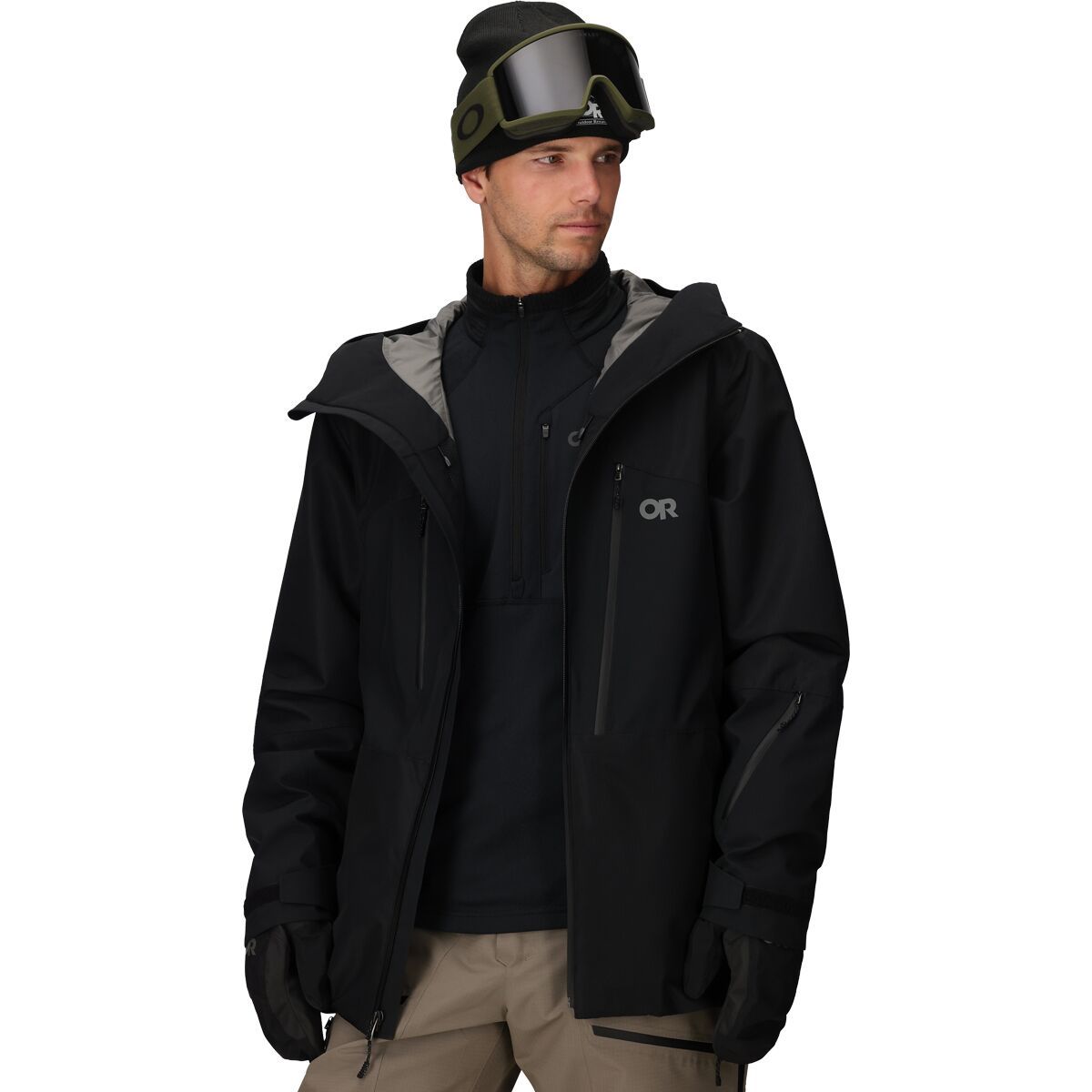 Image of Outdoor Research Powderverse Jacket - Men's Black, L