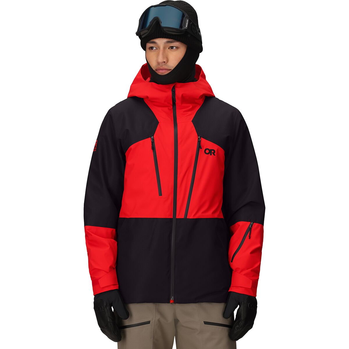 Image of Outdoor Research Powderverse Jacket - Men's Lingonberry/Black, L