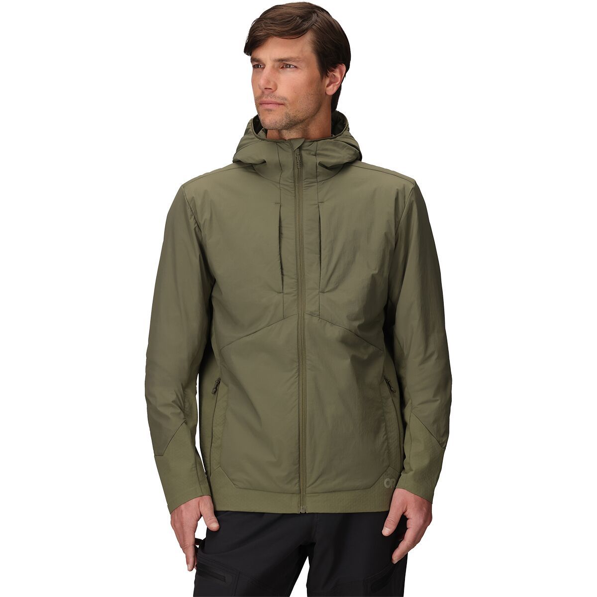 Image of Outdoor Research Shadow Hybrid Hooded Jacket - Men's Ranger Green, XL