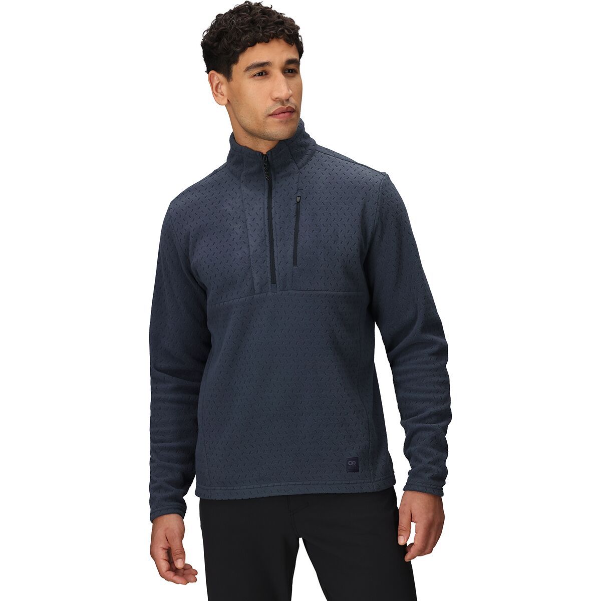 Image of Outdoor Research Trail Mix XT Fleece 1/2-Zip Pullover - Men's Atlantic, M