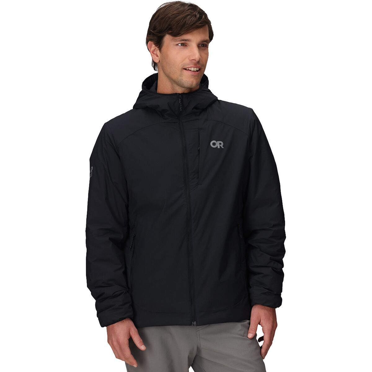 Image of Outdoor Research Vesper Insulated Hooded Jacket - Men's Black, XXL