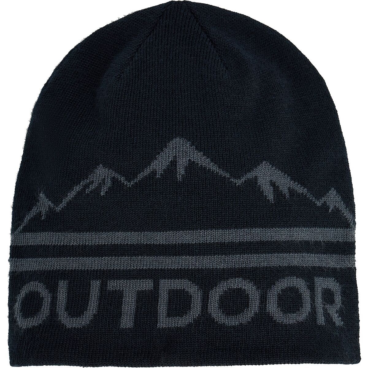 Image of Outdoor Research OR Logo Knit Beanie Black/Storm, One Size