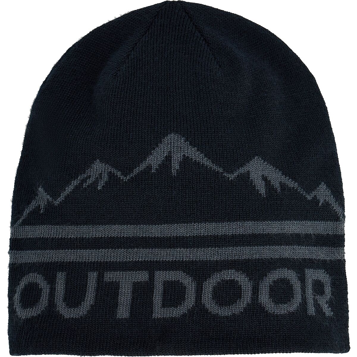 Image of Outdoor Research OR Logo Knit Beanie Black/Storm, One Size