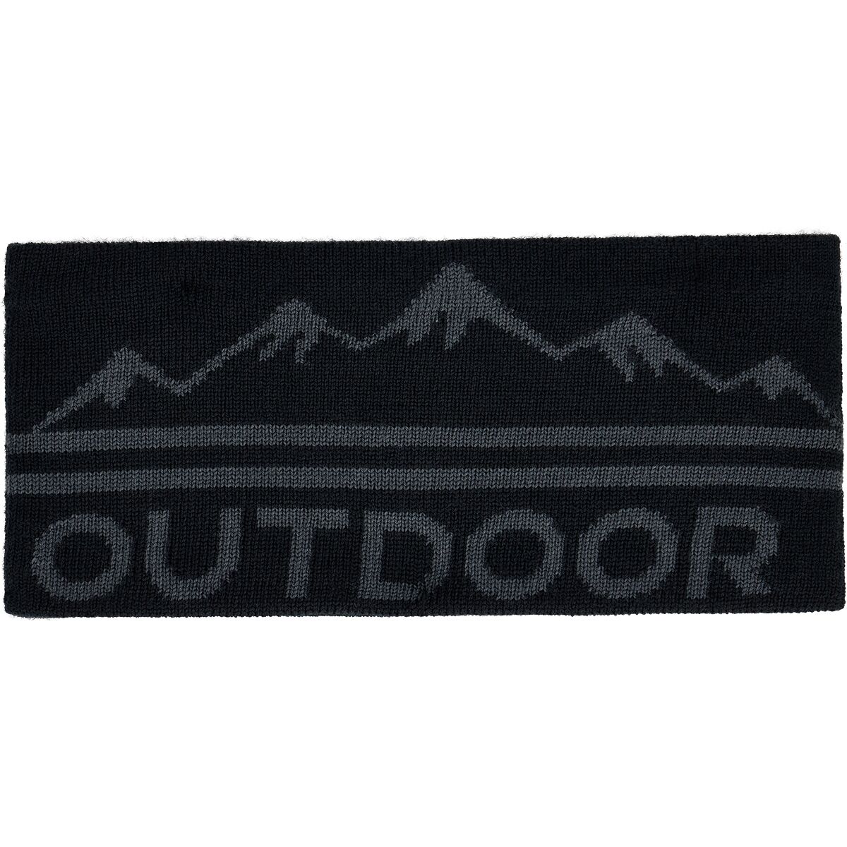Image of Outdoor Research OR Logo Knit Headband Black/Storm, One Size