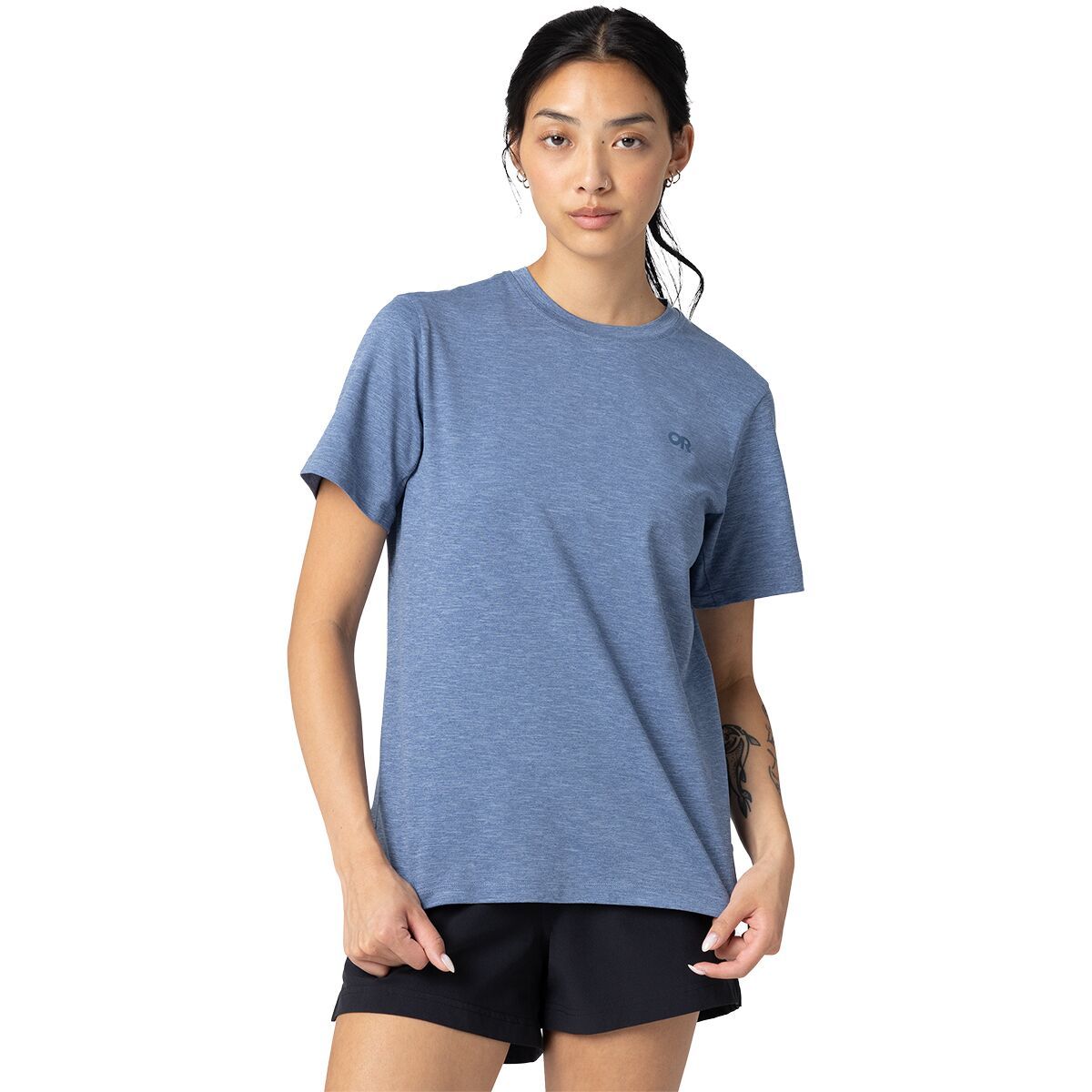 Image of Outdoor Research ActiveIce Spectrum Sun T-Shirt - Women's Ascent Blue Heather, XL