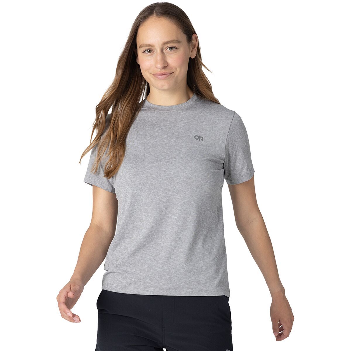 Image of Outdoor Research ActiveIce Spectrum Sun T-Shirt - Women's Grey Heather, S