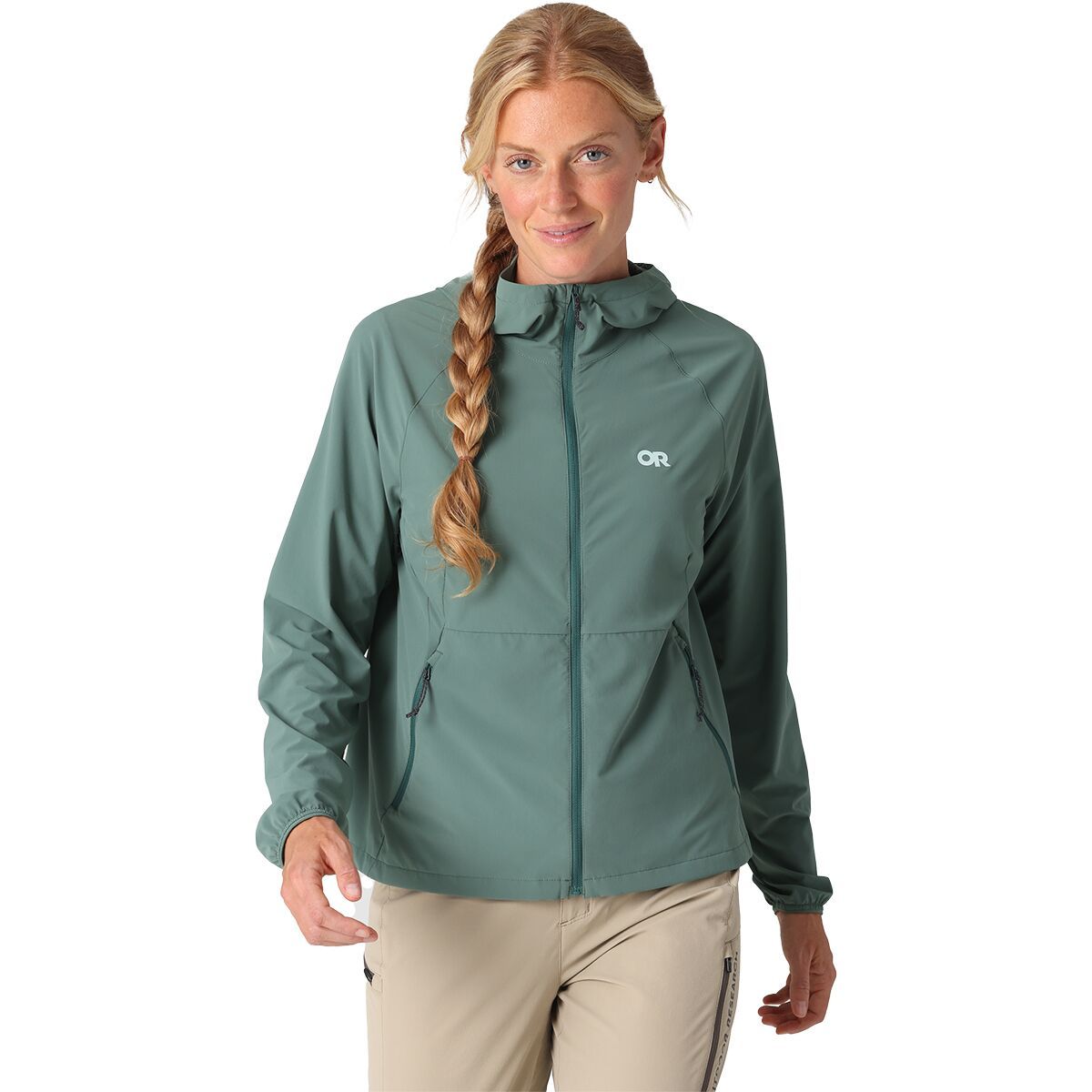 Image of Outdoor Research Astroman Full-Zip Sun Hoodie - Women's Malachite, XS