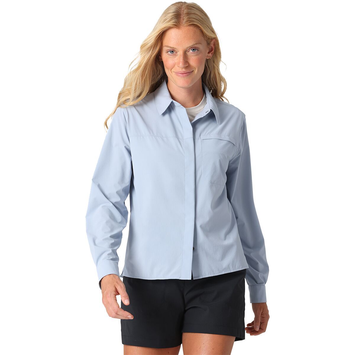 Image of Outdoor Research Astroman Long-Sleeve Sun Shirt - Women's Fjord, L