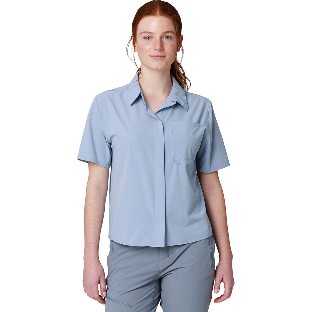 Image of Outdoor Research Astroman Short-Sleeve Sun Shirt - Women's Fjord, L