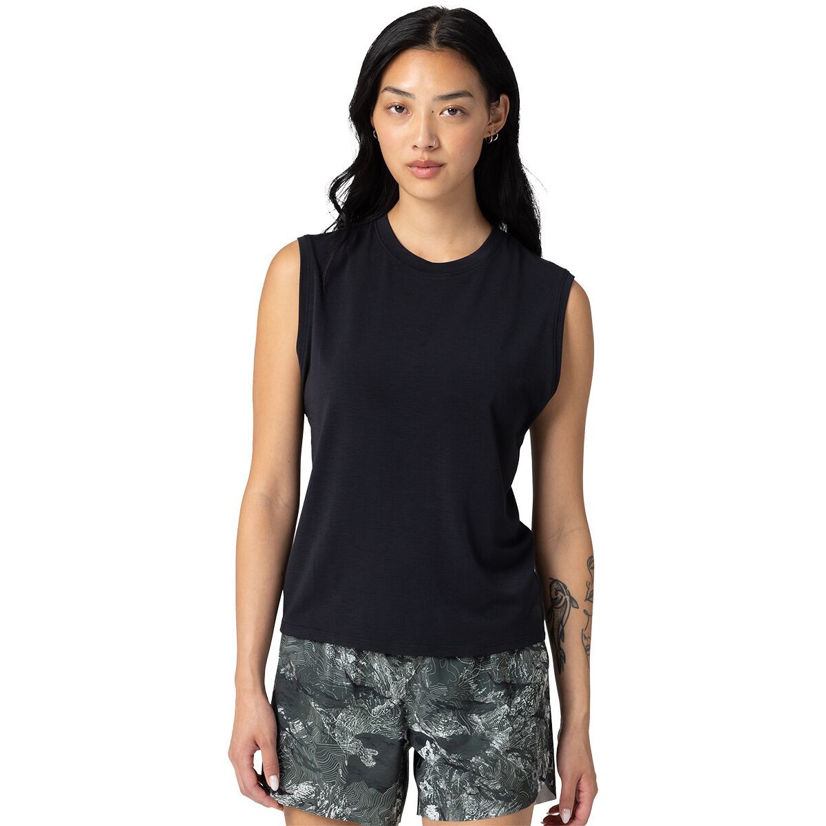 Image of Outdoor Research Eclipse Sun Tank Top - Women's Black, L