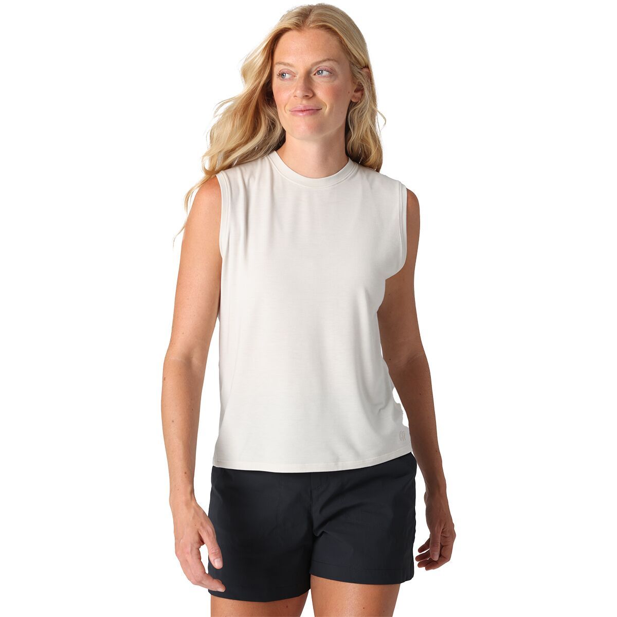Image of Outdoor Research Eclipse Sun Tank Top - Women's Oyster, M