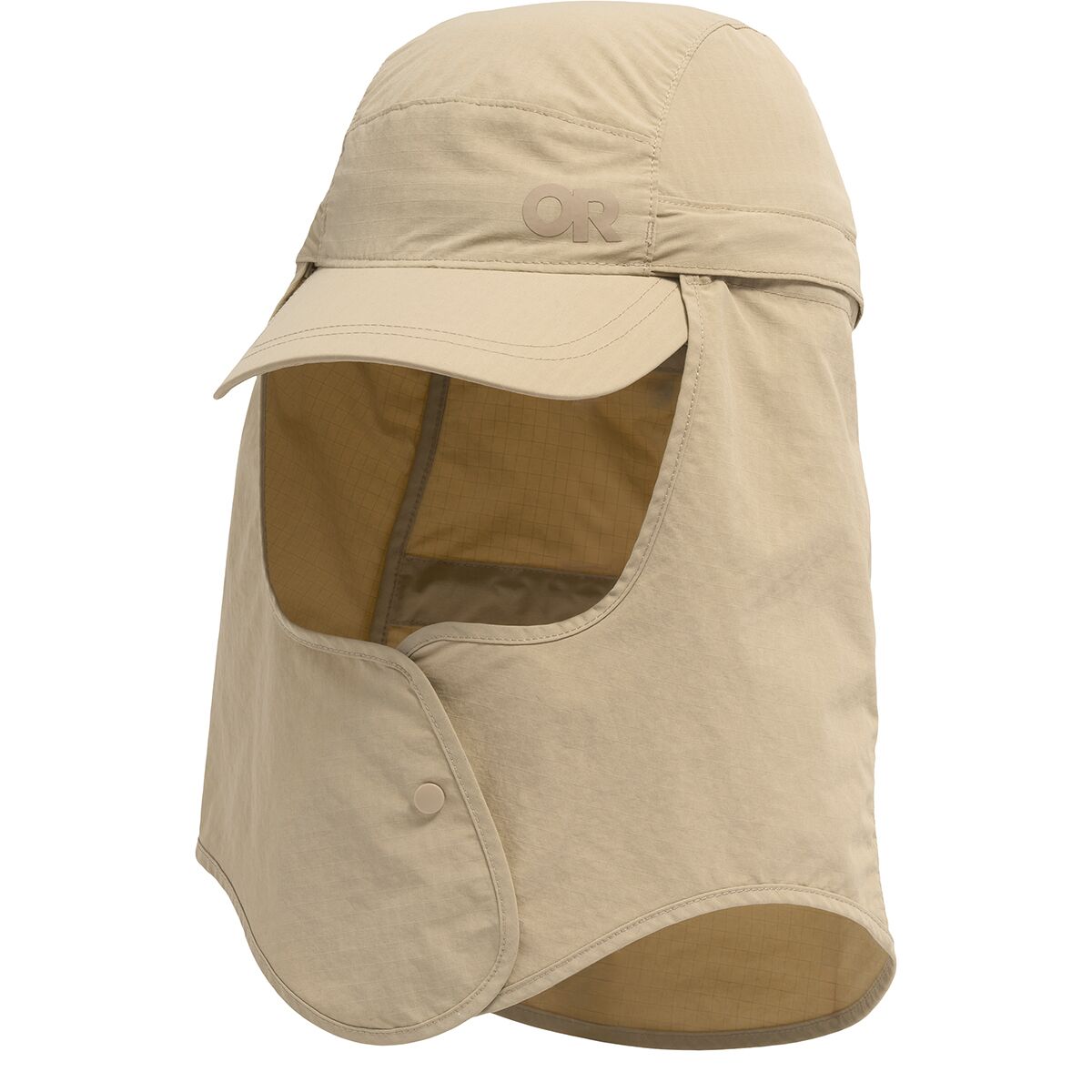 Image of Outdoor Research Insect Shield Cape Cap Pro Khaki, S/M