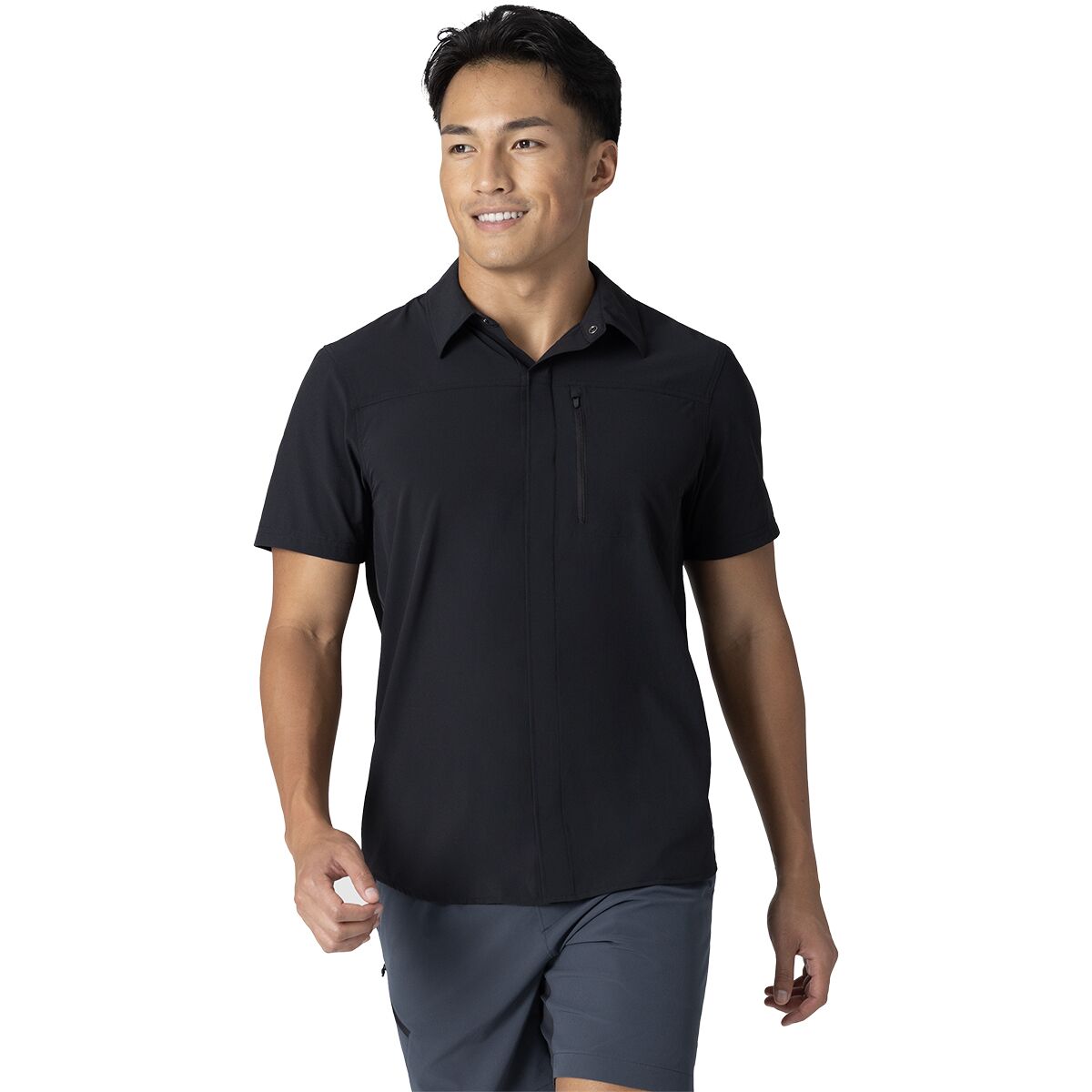 Image of Outdoor Research Astroman Air Short-Sleeve Shirt - Men's Black, M