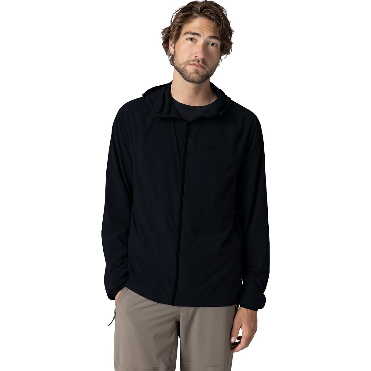 Image of Outdoor Research Astroman Full-Zip Sun Hoodie - Men's Black, S