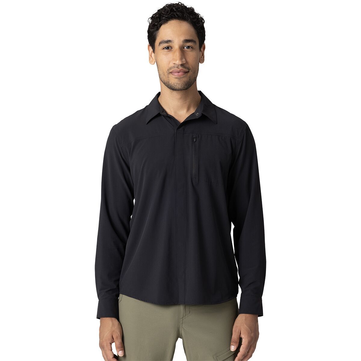 Image of Outdoor Research Astroman Long-Sleeve Sun Shirt - Men's Black, XXL