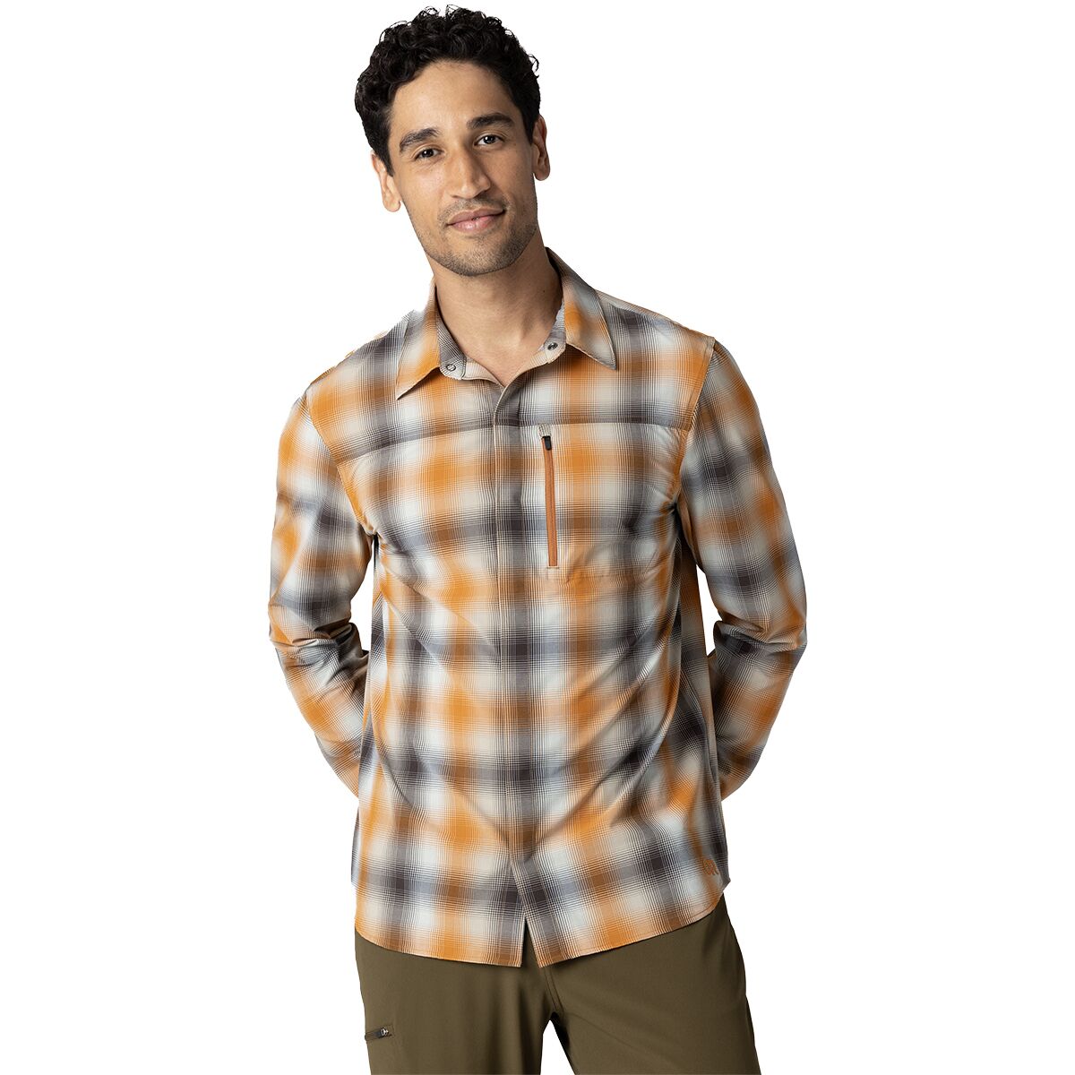 Image of Outdoor Research Astroman Long-Sleeve Sun Shirt - Men's Sedona Plaid, XL