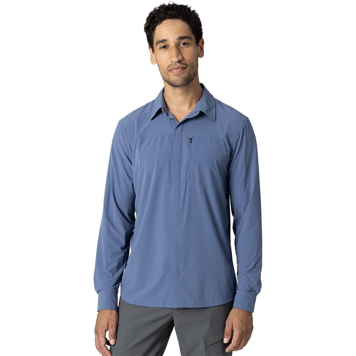Image of Outdoor Research Astroman Long-Sleeve Sun Shirt - Men's Skyline, XL