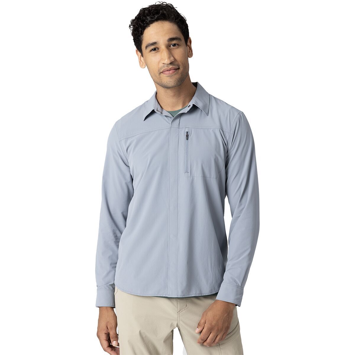 Image of Outdoor Research Astroman Long-Sleeve Sun Shirt - Men's Slate, XXL