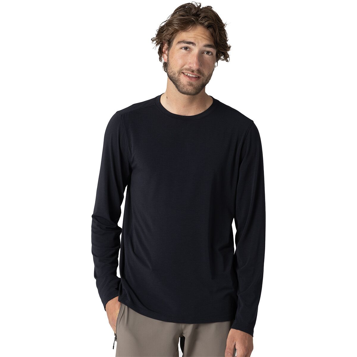 Image of Outdoor Research Eclipse Sun Long-Sleeve T-Shirt - Men's Black, S