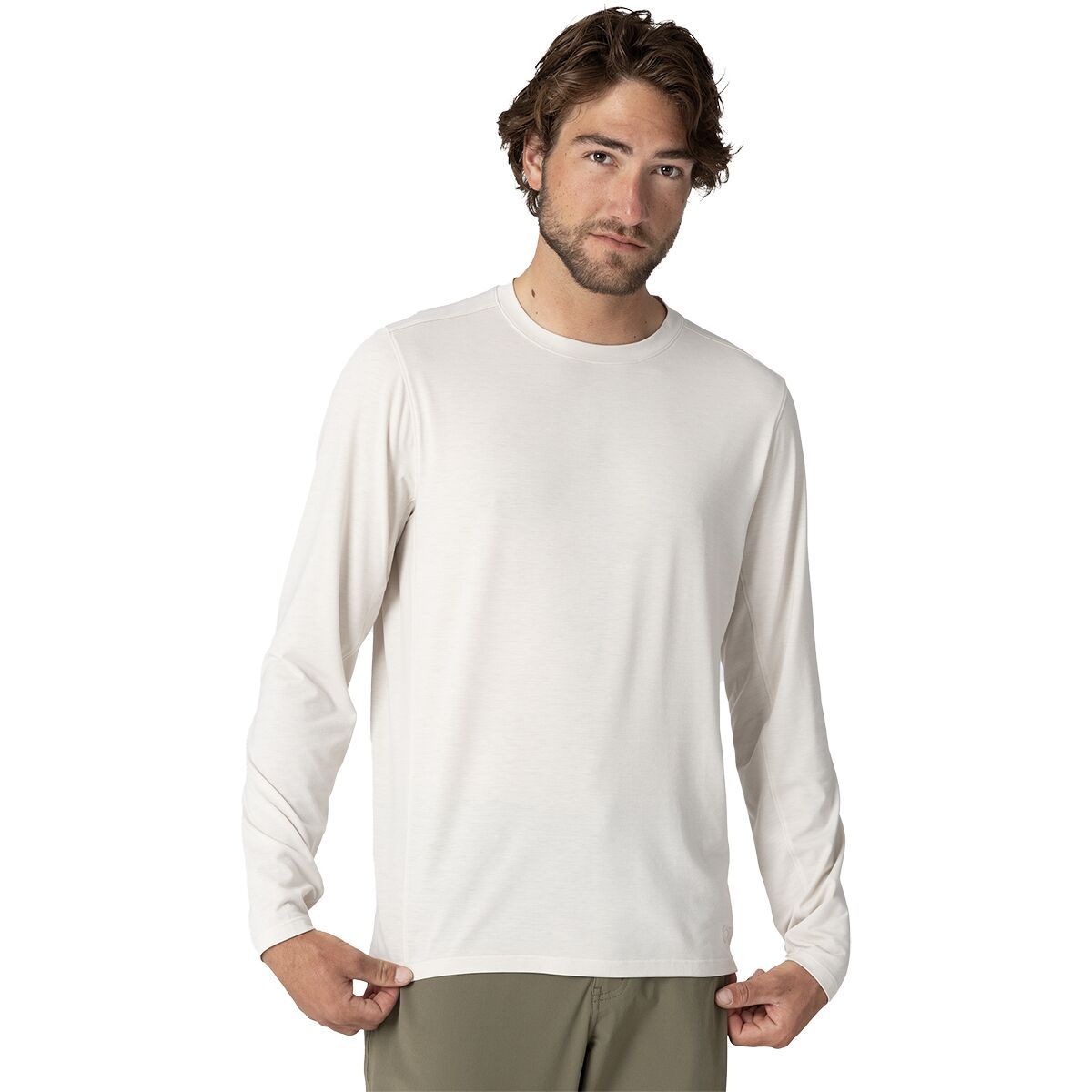 Image of Outdoor Research Eclipse Sun Long-Sleeve T-Shirt - Men's Oyster, M