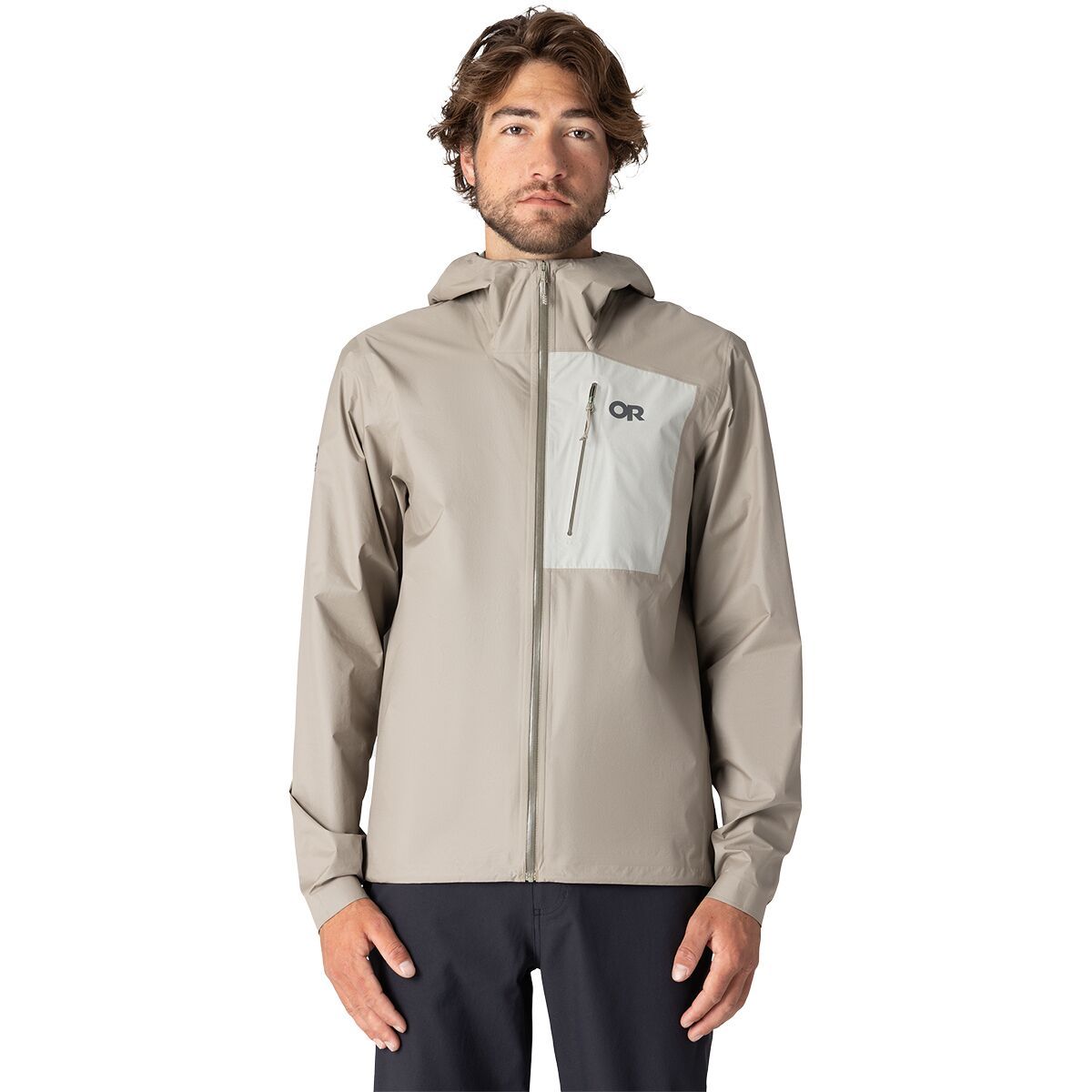 Image of Outdoor Research Helium UL Jacket - Men's Pro Khaki, M