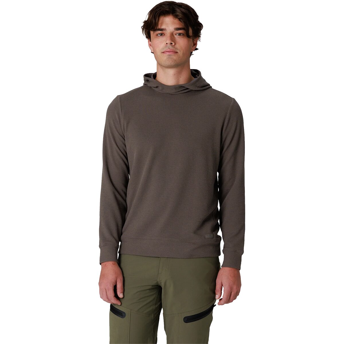 Image of Outdoor Research Eclipse Waffle Hoodie - Men's Gravel, S