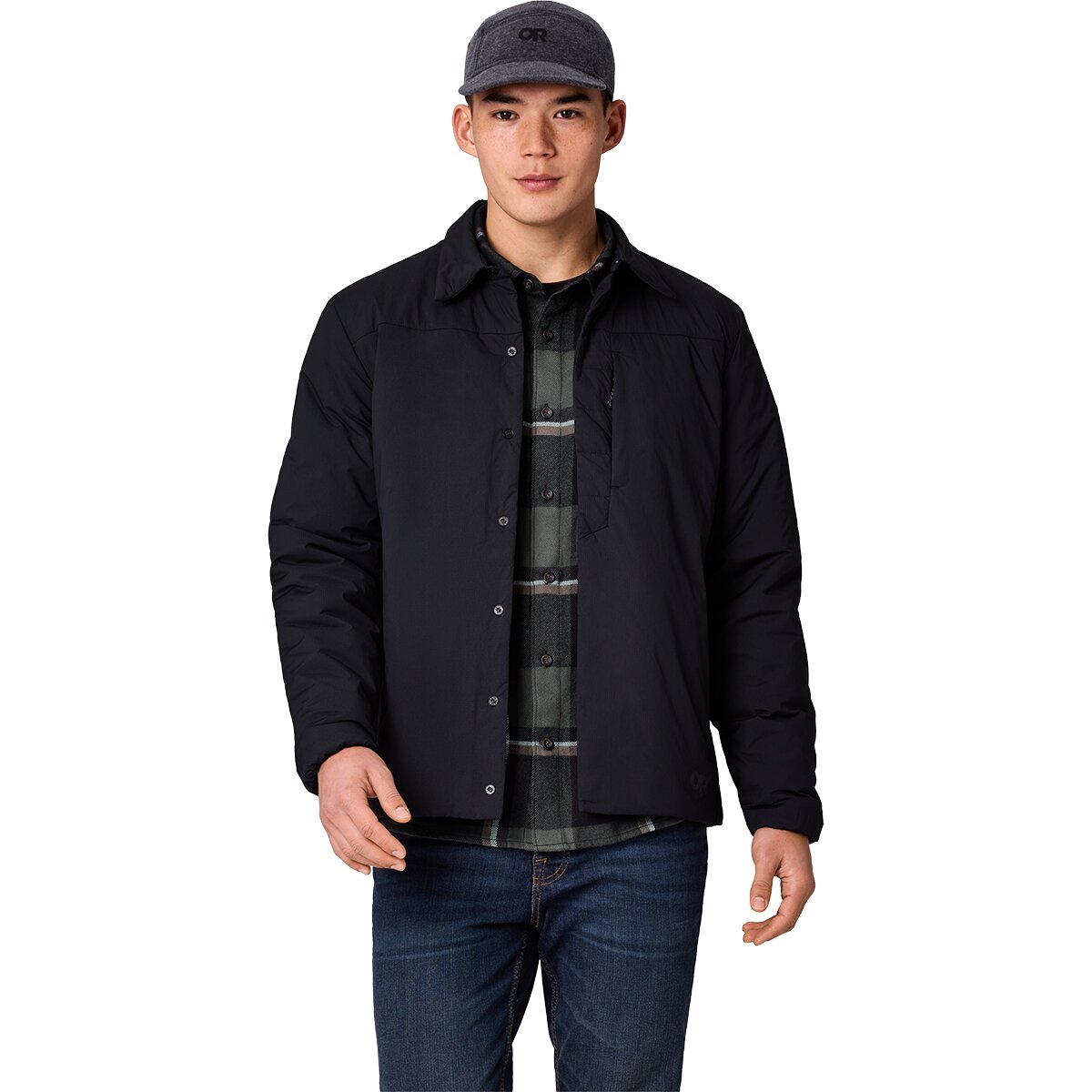 Image of Outdoor Research Vesper Insulated Shirt Jacket - Men's Black, S