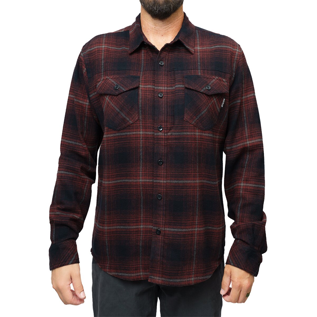 Image of Off the Grid Destroyer Flannel Shirt - Men's Black, S
