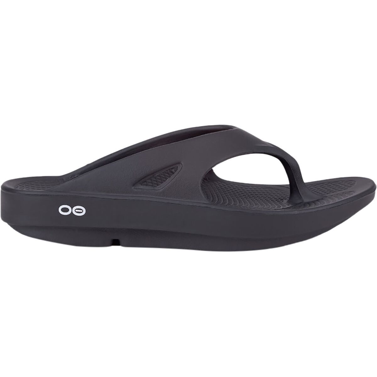 Image of Oofos OOriginal Thong Black, Mens 12.0/Womens 14.0