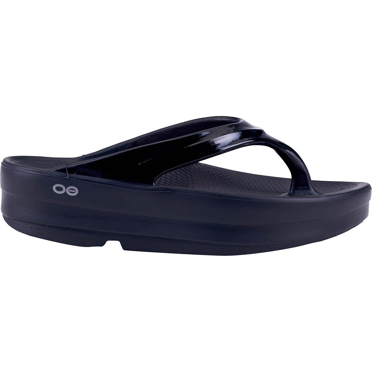 Image of Oofos OOmega Thong - Women's Black, 7.0