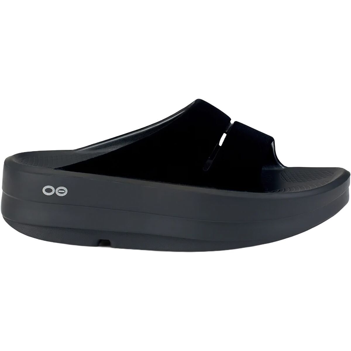 Image of Oofos OOmega OOahh Limited Slide - Women's Posh Black, 7.0