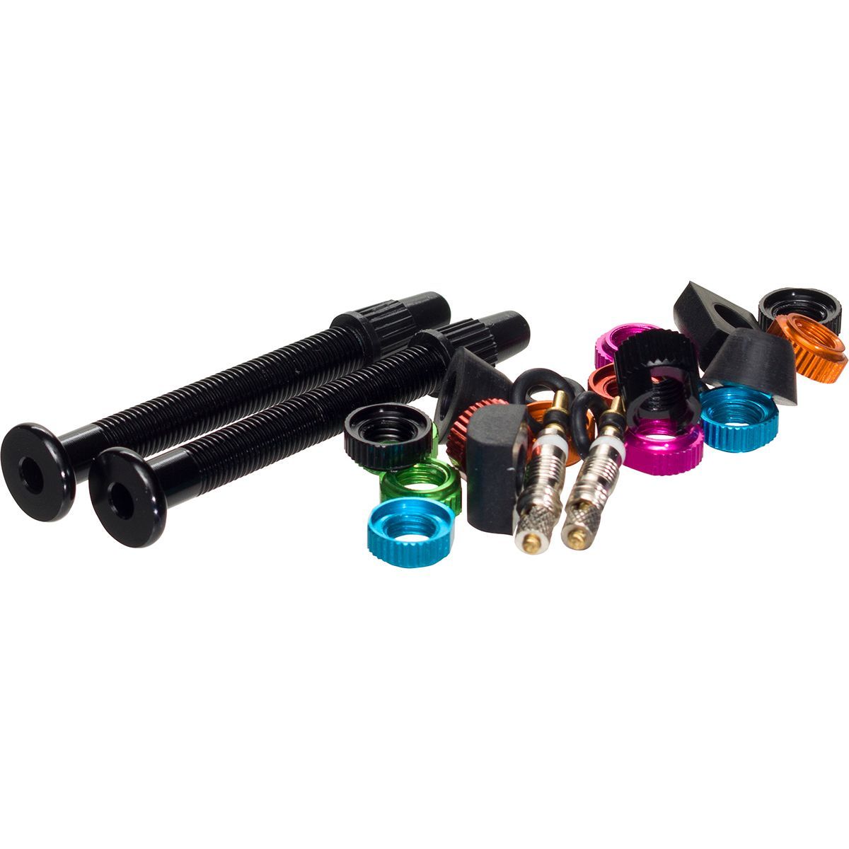 Image of Orange Seal Versa Valve Tubeless Valve Stem Black, 48mm, Set