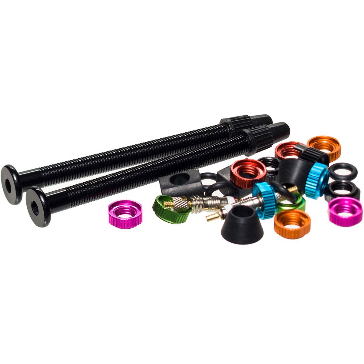 Image of Orange Seal Versa Valve Tubeless Valve Stem Black, 60mm, Set