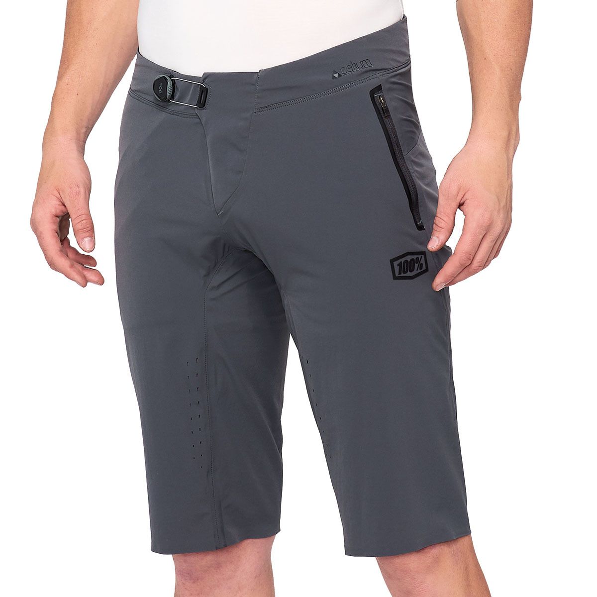 100% 100% Celium Short - Men's Charcoal 2, 34