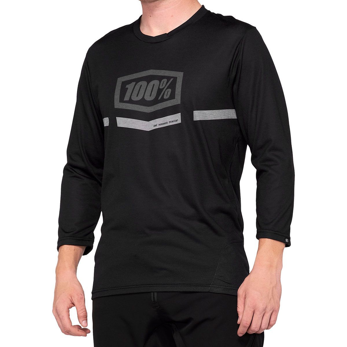 100% Airmatic 3/4-Sleeve Jersey - Men's Black, M