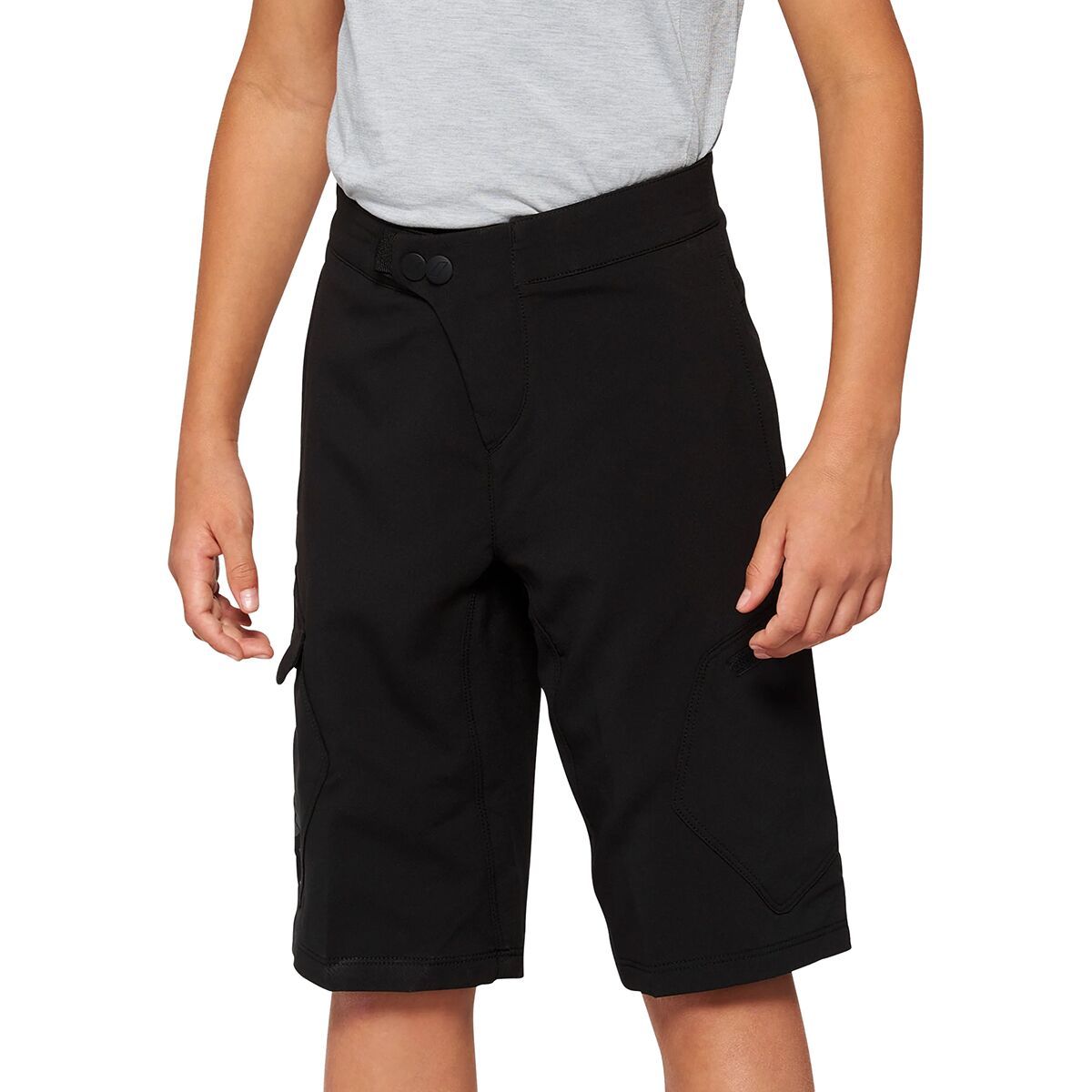 100% RideCamp Short with Liner - Kids' Black, 28