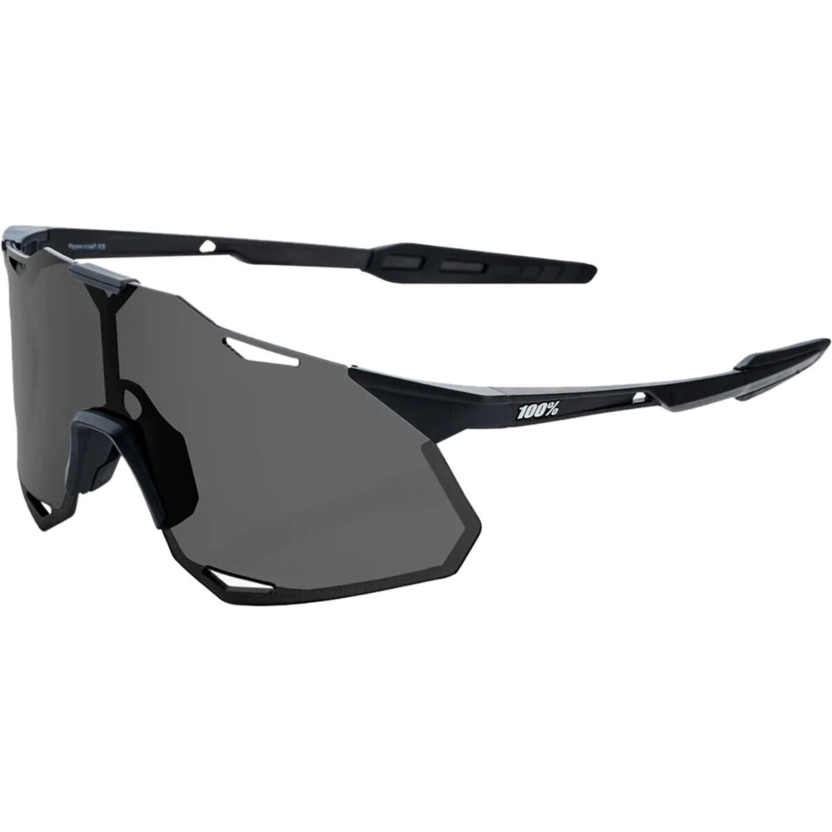 100% 100% Hypercraft XS Sunglasses Satin Storm Metallic/Purple Mirror Lens, One Size