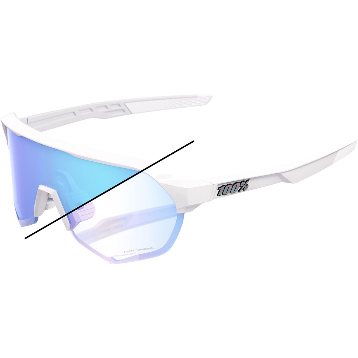100% 100% S2 Sunglasses Bastille LE/Pearl White Glitter, One Size