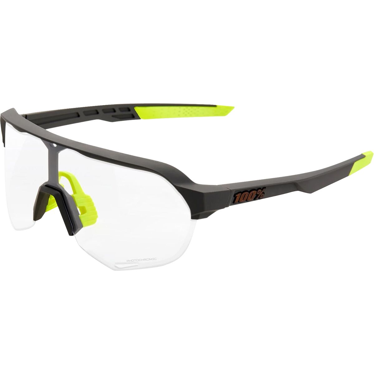 100% 100% S2 Sunglasses Soft Tact Black, One Size