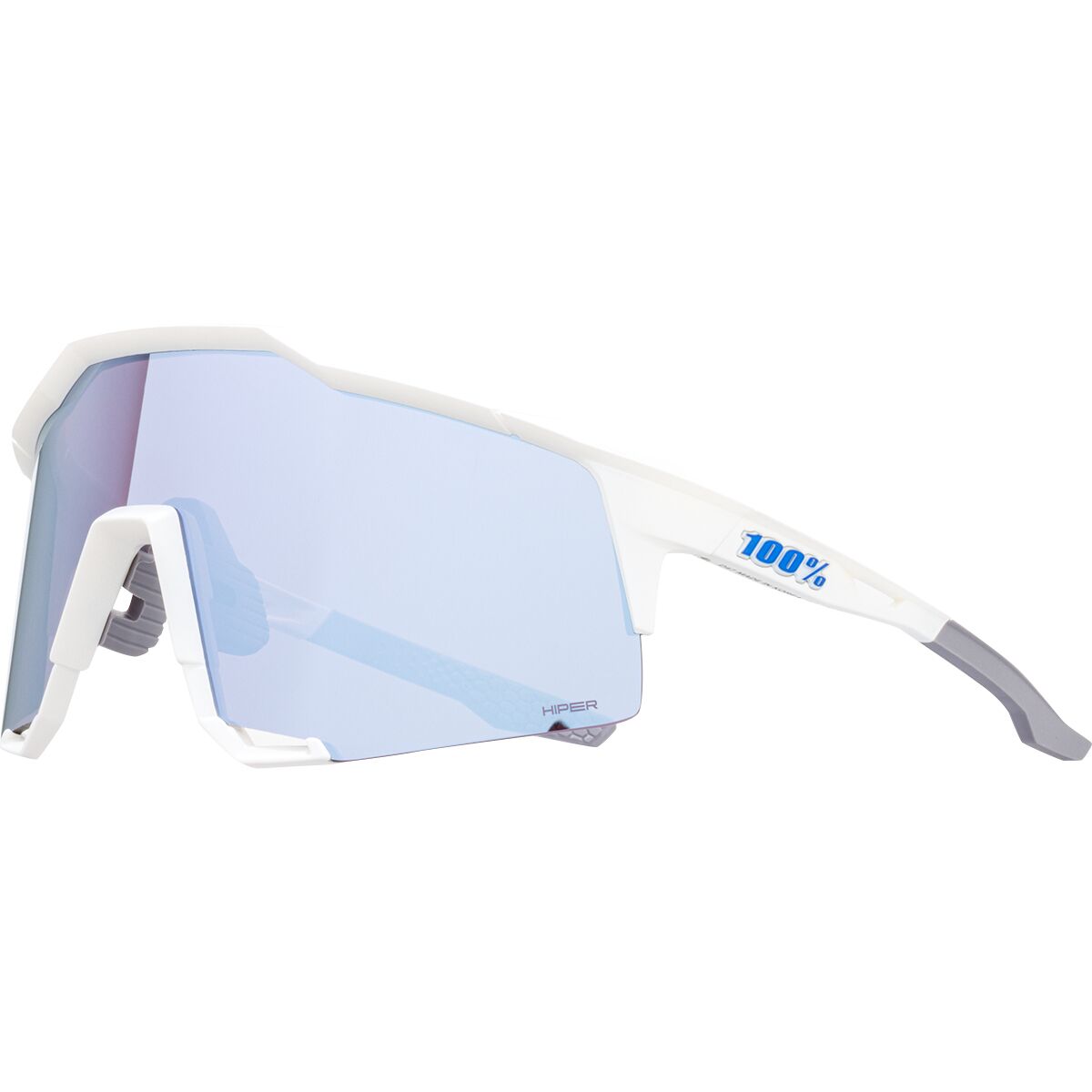 100% 100% Speedcraft Sunglasses Puddy Pink White/Smoke Lens, One Size