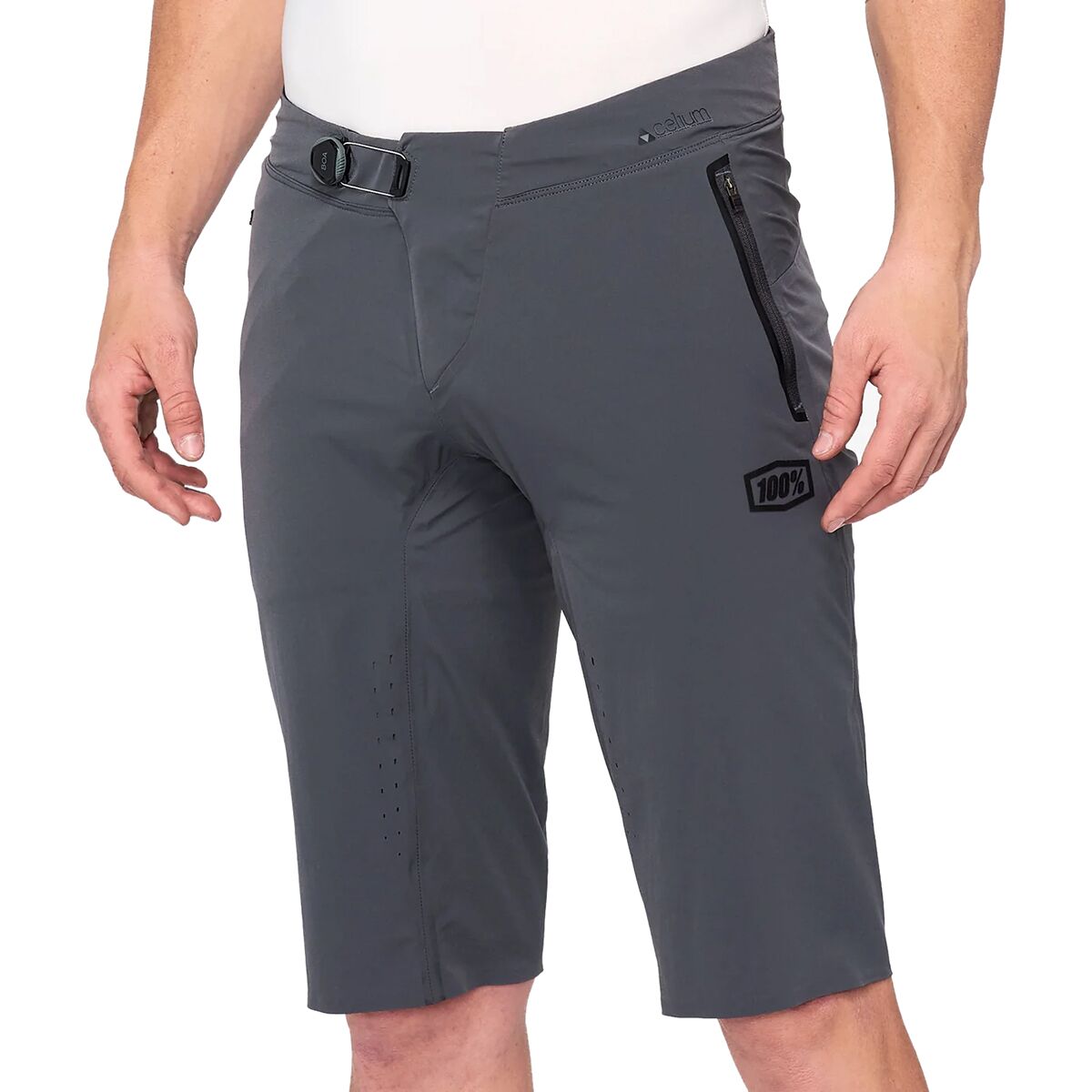 100% 100% Celium Short - Men's Charcoal, 34